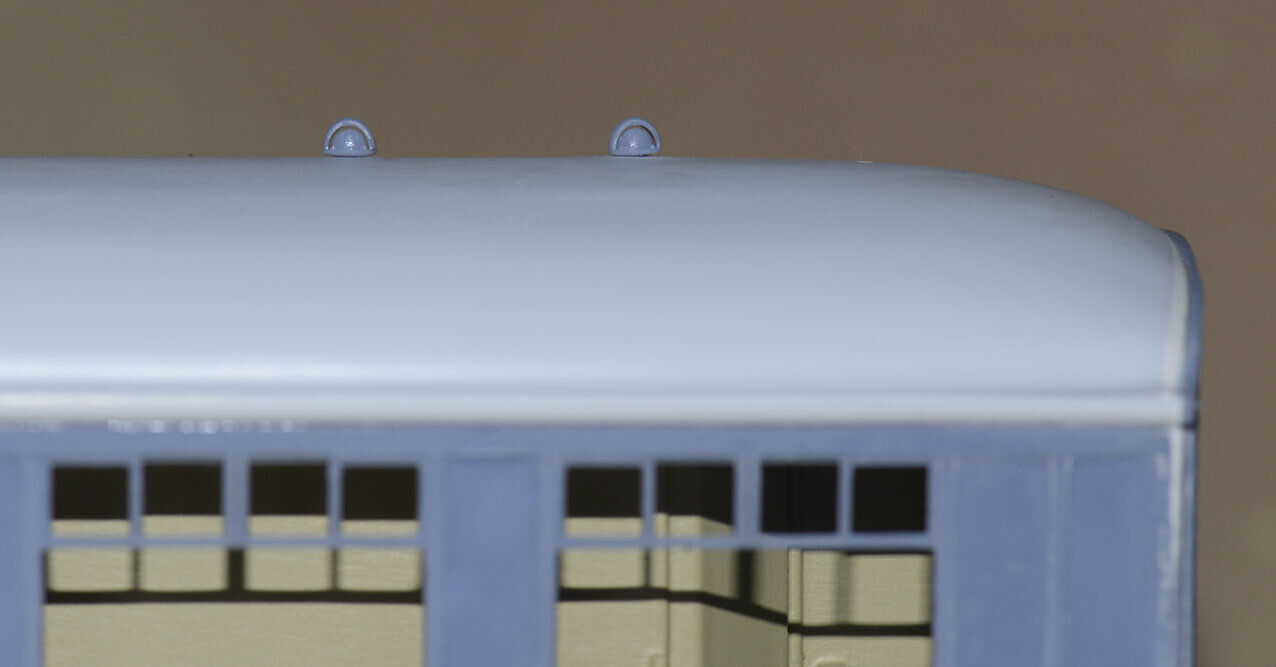 BR MK1 MK2 COACH ROOF VENTS (x20) - TYPE 2 (O Gauge 7mm scale)