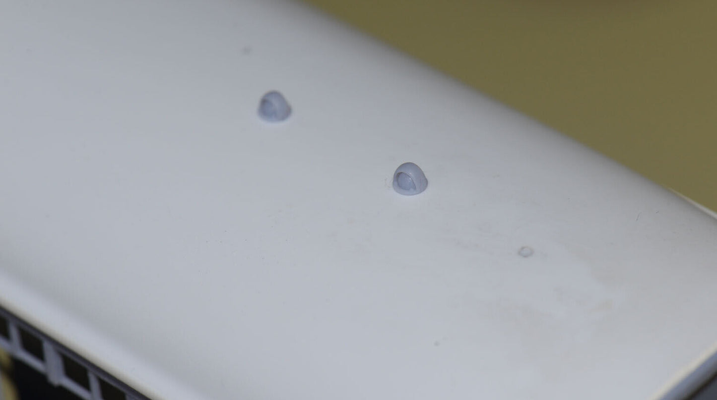 BR MK1 MK2 COACH ROOF VENTS (x20) - TYPE 2 (O Gauge 7mm scale)