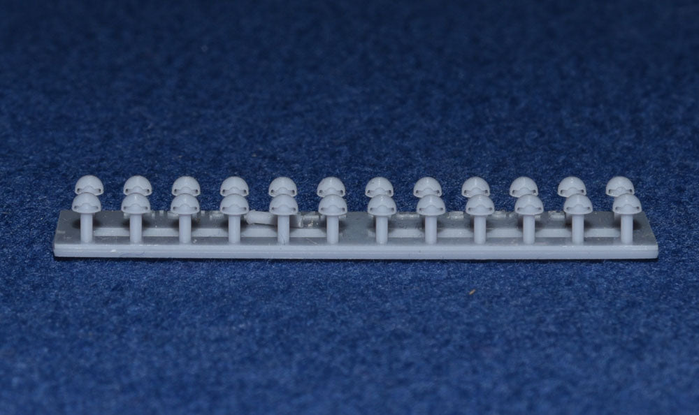 BR MK1 MK2 COACH ROOF VENTS (x24) - TYPE 3 (OO Gauge 4mm scale)