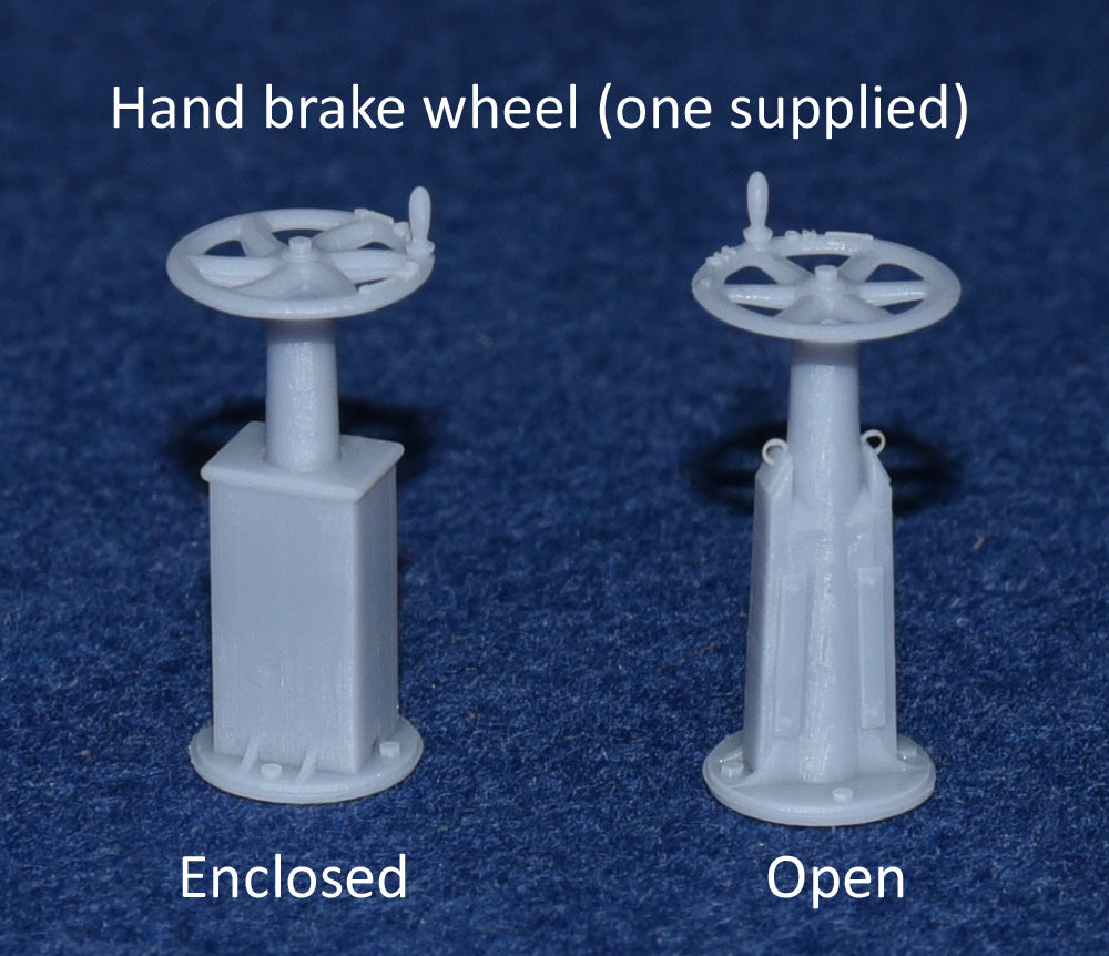 BRAKE VAN HAND BRAKE WHEEL - LNER / BR (O Gauge 7mm scale)