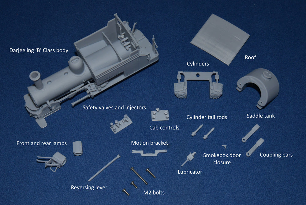 DARJEELING B CLASS NORTH BRITISH LOCOMOTIVE (BODY ONLY) 1920 (O16.5 Gauge 7mm scale)