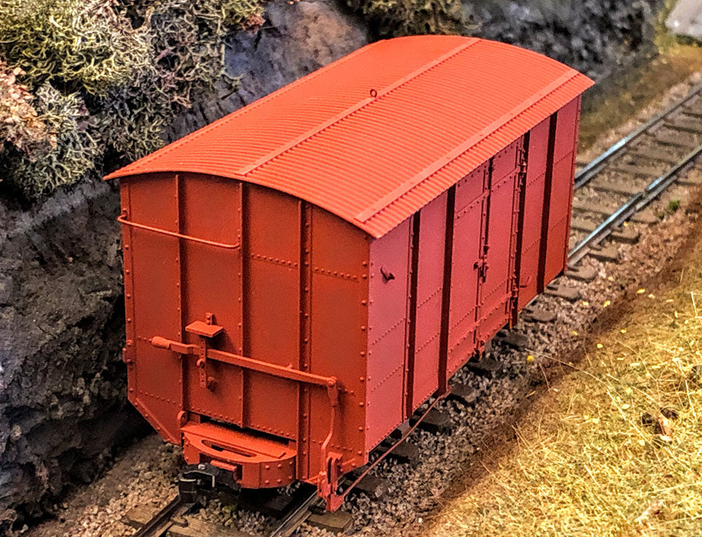DARJEELING HIMALAYAN RAILWAY - 4 WHEEL STEEL VAN (O16.5 Gauge 7mm scale)