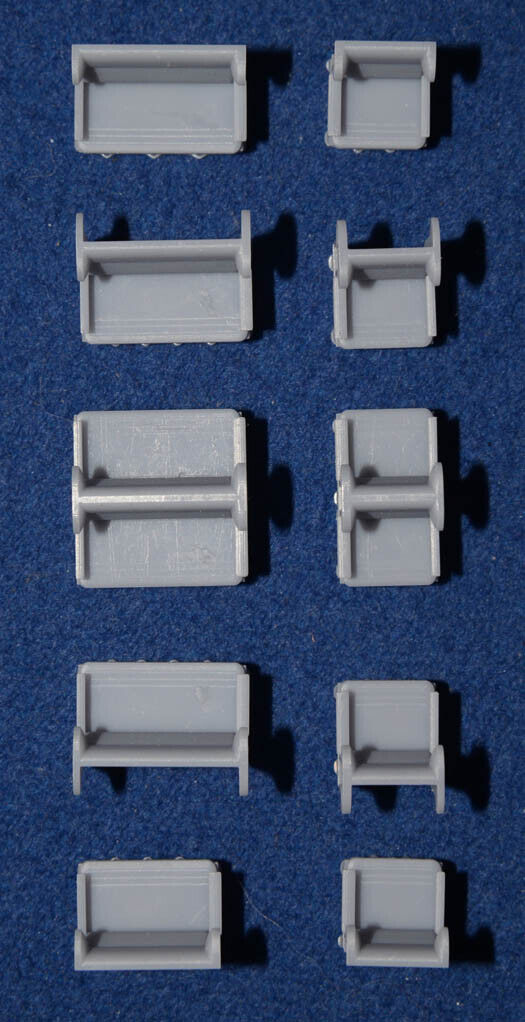 GRESLEY COACH 1ST CLASS RESTAURANT SEAT SET for DIAGRAM 30 CAR - LNER GER (O Gauge 7mm scale)