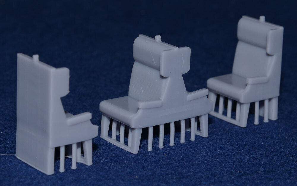 GRESLEY COACH OPEN 3RD CLASS 2+1 DINING SEATS - LNER / BR Mk 1 (O Gauge 7mm scale)