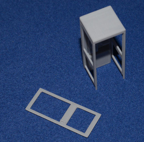 KX100 TELEPHONE BOX / KIOSK with DETAILED 1980's INTERIOR (G Gauge 1/24 scale)