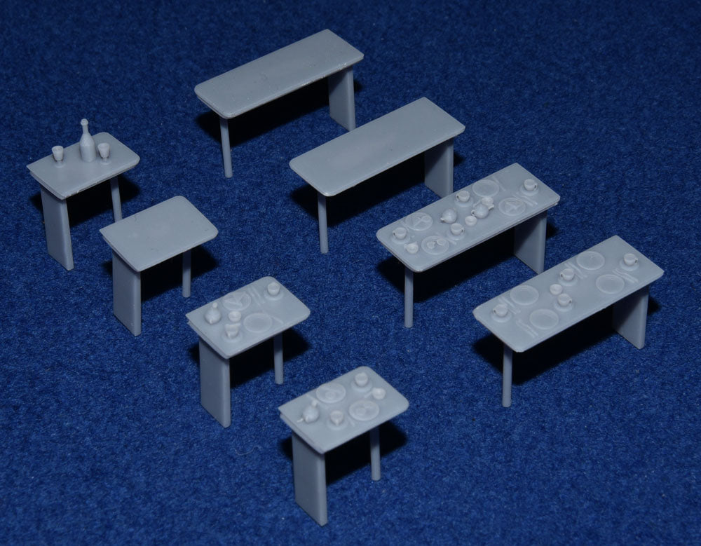 GRESLEY COACH BUFFET CAR TABLE SET - LNER (O Gauge 7mm scale)