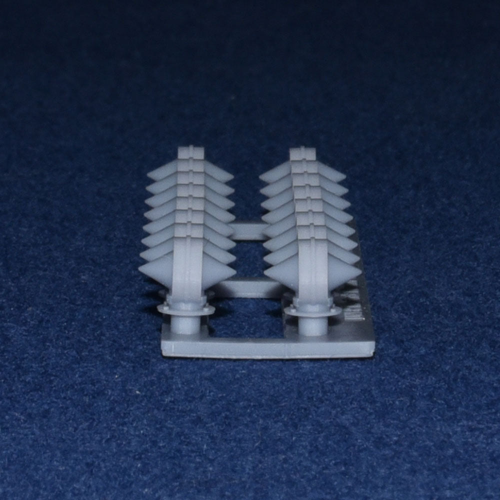 COACH ROUND TORPEDO VENTS (x16) - LNER GNR (Gauge 1 10mm scale)