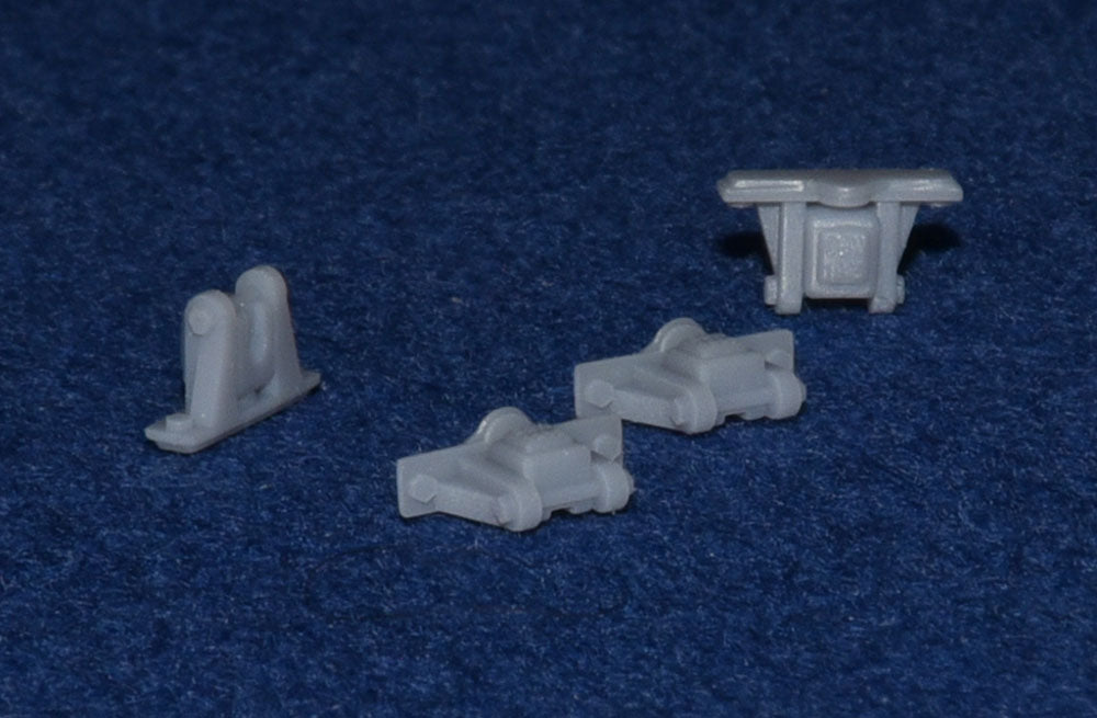 WAGON AXLEBOX SET for MINIATURE / NARROW GAUGE (x5) (O9 Gauge 7mm scale)