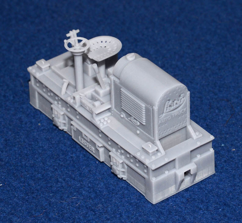 LISTER RAIL-TRUCK for MINIATURE / NARROW GAUGE [3] (BODY ONLY) (O9 Gauge 7mm scale)