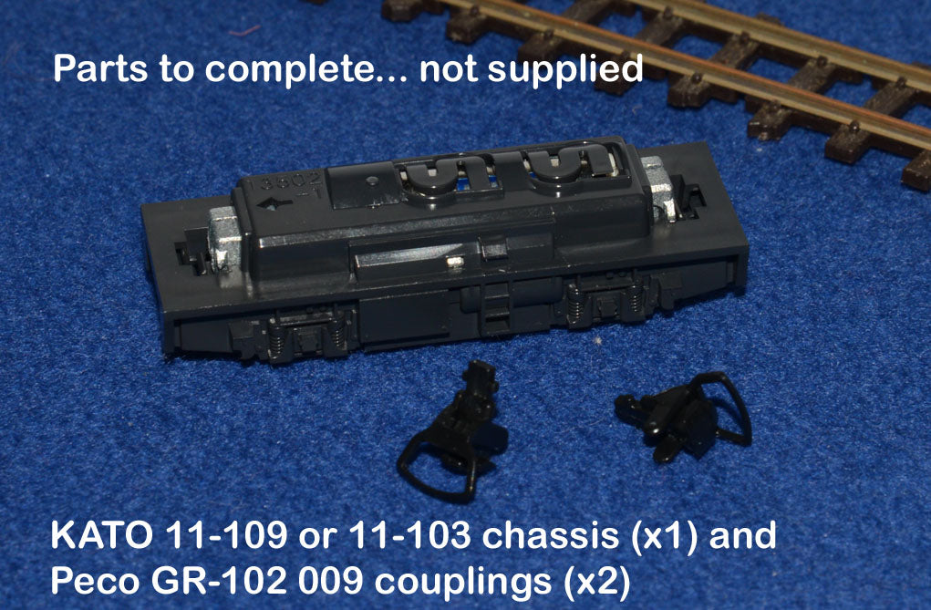 STEAM TRAM "EXTENDED SIDE TANK" NARROW GAUGE LOCOMOTIVE [1b] (BODY ONLY) (O9 Gauge 7mm scale)