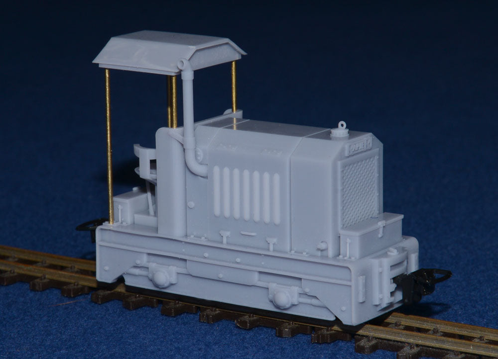 RANSOMES & RAPIER 80/1937 NARROW GAUGE DIESEL [9] (BODY ONLY) - (O9 Gauge 7mm scale)