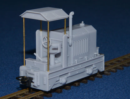 RANSOMES & RAPIER 80/1937 NARROW GAUGE DIESEL [9] (BODY ONLY) (O14 Gauge 7mm scale)