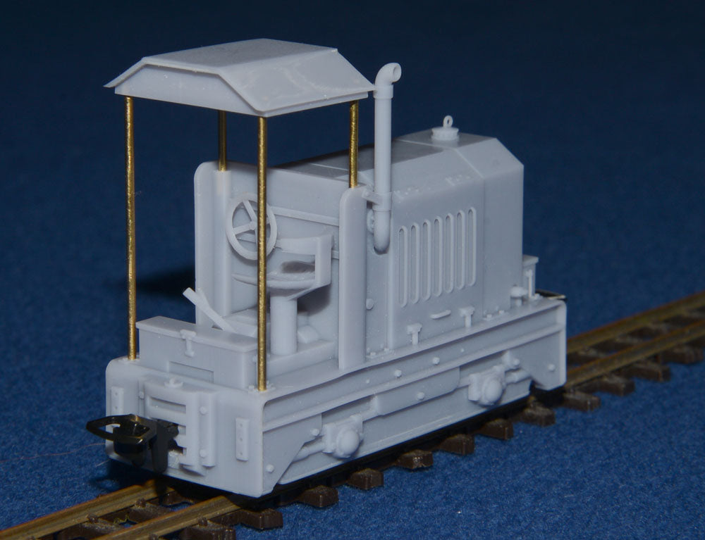 RANSOMES & RAPIER 80/1937 NARROW GAUGE DIESEL [9] (BODY ONLY) - (O9 Gauge 7mm scale)