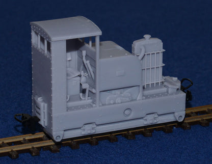 SIMPLEX 20/28HP PLATE-FRAME WITH STANDARD CAB NARROW GAUGE DIESEL [4C] (BODY ONLY) (O9 Gauge 7mm scale)