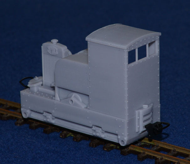 SIMPLEX 20/28HP PLATE-FRAME WITH STANDARD CAB NARROW GAUGE DIESEL [4C] (BODY ONLY) (O9 Gauge 7mm scale)