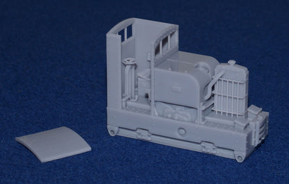 SIMPLEX 20/28HP PLATE-FRAME WITH STANDARD CAB NARROW GAUGE DIESEL [4C] (BODY ONLY) (O9 Gauge 7mm scale)