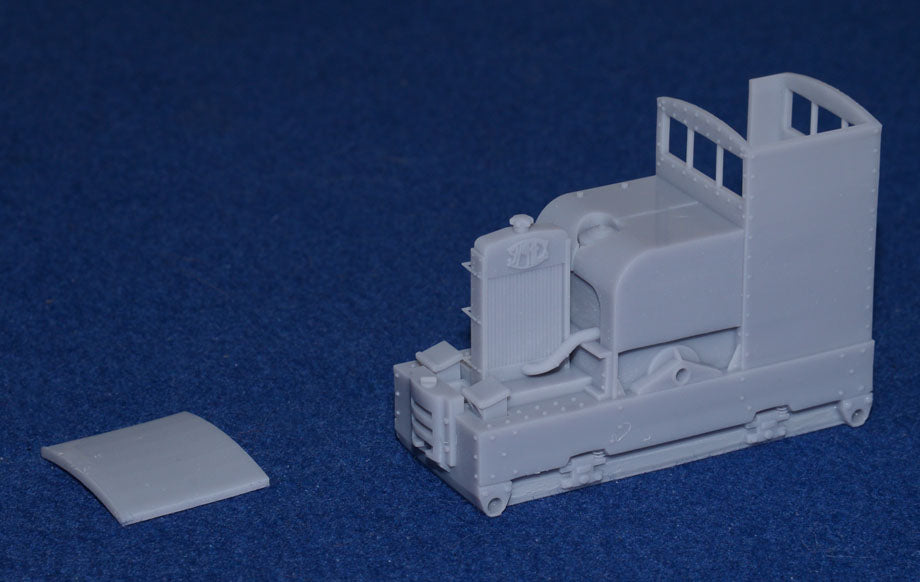 SIMPLEX 20/28HP PLATE-FRAME WITH STANDARD CAB NARROW GAUGE DIESEL [4C] (BODY ONLY) (O9 Gauge 7mm scale)