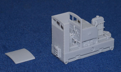 SIMPLEX 20/28HP PLATE-FRAME WITH STANDARD CAB NARROW GAUGE DIESEL [4C] (BODY ONLY) (O9 Gauge 7mm scale)