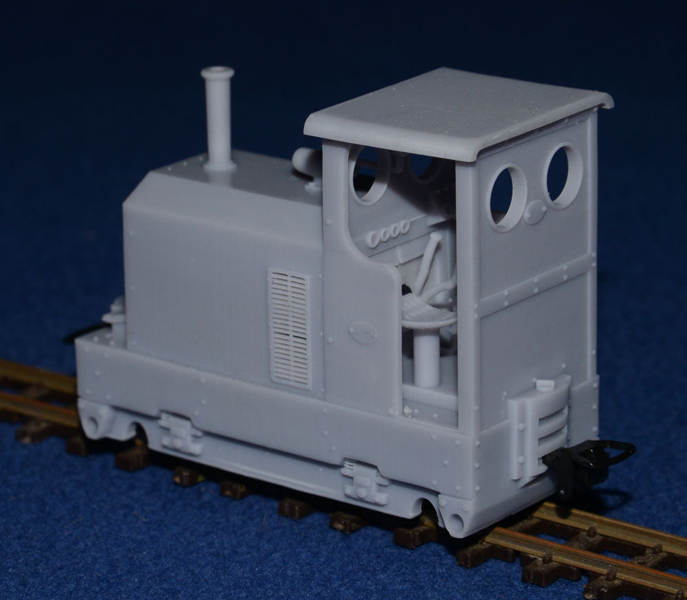 SIMPLEX 20/28HP PLATE-FRAME "DRUID" NARROW GAUGE DIESEL [4D] (BODY ONLY) (O9 Gauge 7mm scale)