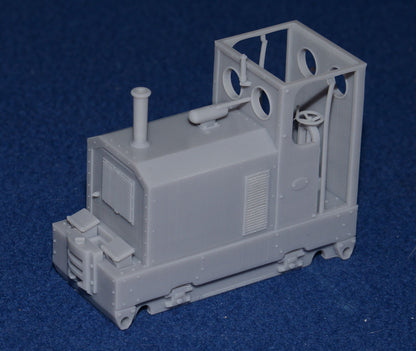 SIMPLEX 20/28HP PLATE-FRAME "DRUID" NARROW GAUGE DIESEL [4D] (BODY ONLY) (O9 Gauge 7mm scale)