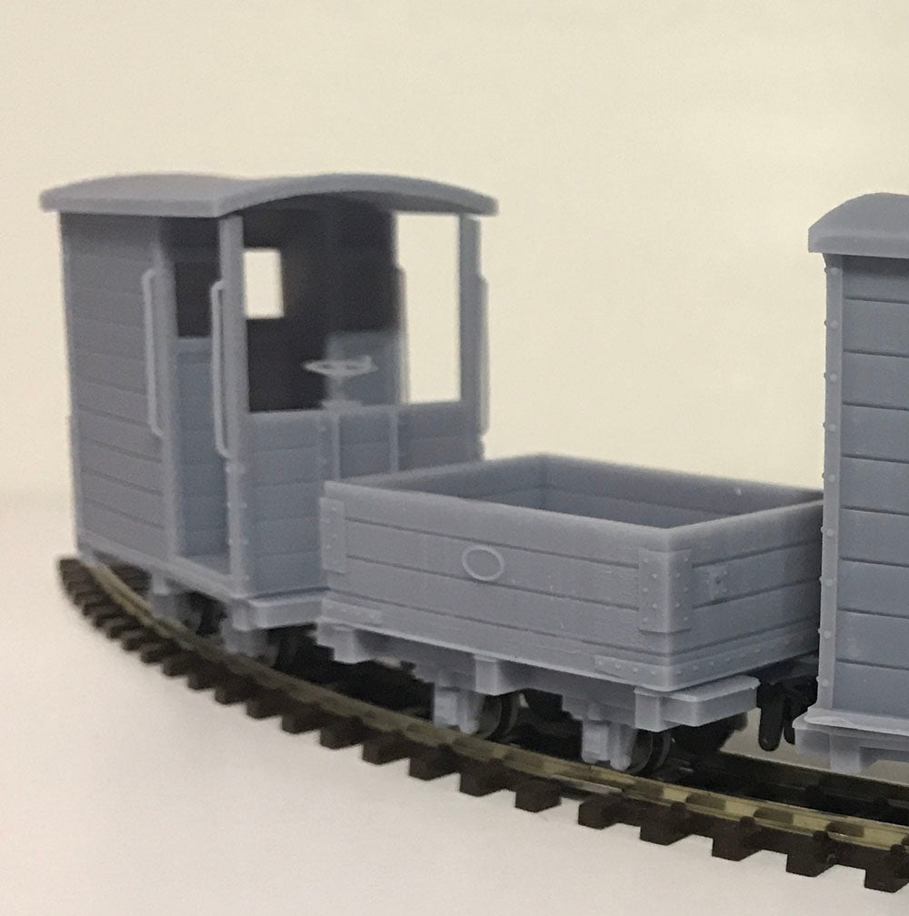 EATON HALL STYLE HEYWOOD OPEN WAGON for MINIATURE / NARROW GAUGE (x3) (O9 Gauge 7mm scale)