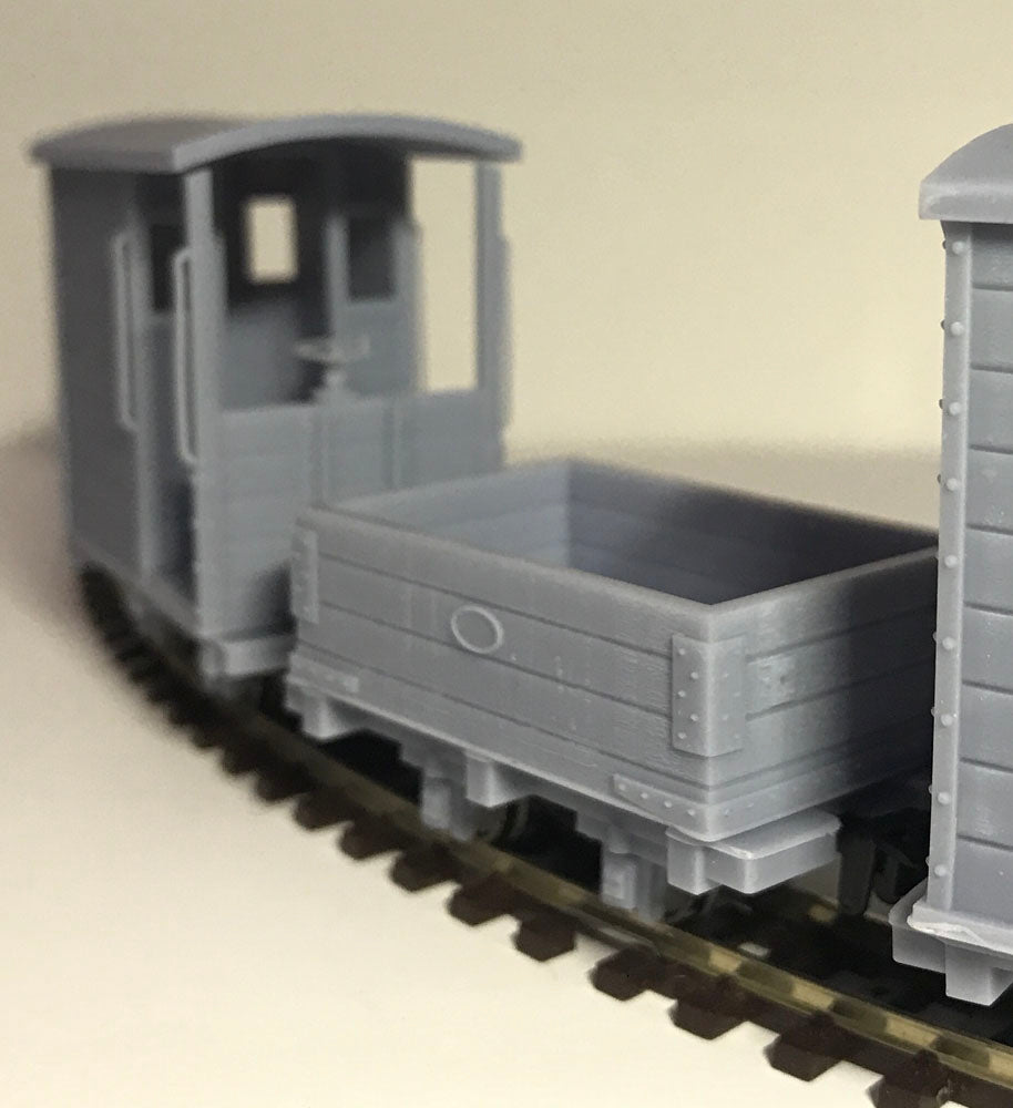 EATON HALL STYLE HEYWOOD OPEN WAGON for MINIATURE / NARROW GAUGE (x3) (O9 Gauge 7mm scale)