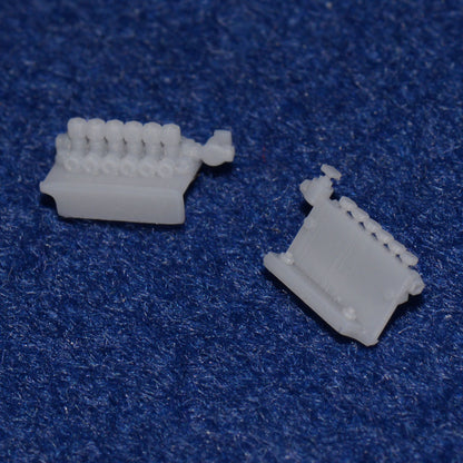 SILVERTOWN OIL ATOMISERS (RIGHT & LEFT HAND FEED supplied) - 6 FEED (OO Gauge 4mm scale)