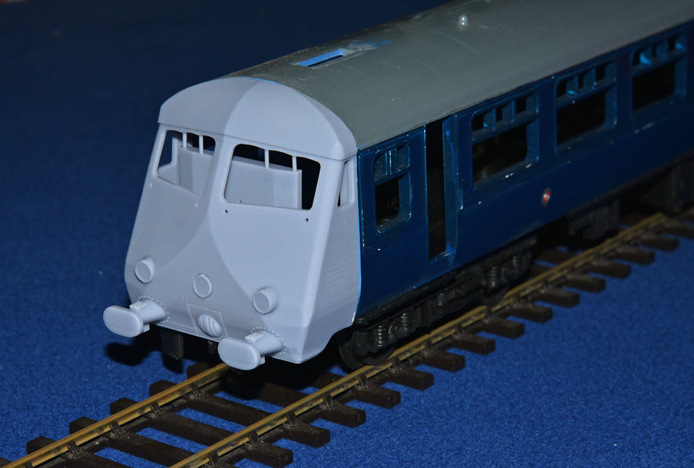 BR BLUE PULLMAN CAB (x2) for TRI-ANG BIG BIG TRAIN Mk2 COACH CONVERSION (O Gauge 7mm scale)