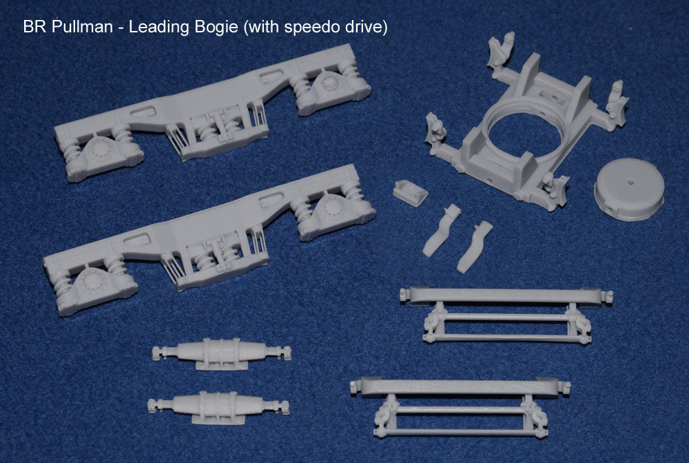 BR BLUE PULLMAN BOGIE SET (4 BOGIES - 2 x POWER CAR SET) (O Gauge 7mm scale)