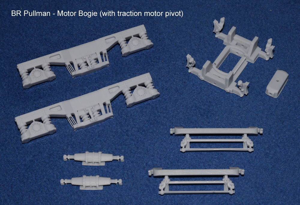 BR BLUE PULLMAN BOGIE SET (4 BOGIES - 2 x POWER CAR SET) (O Gauge 7mm scale)