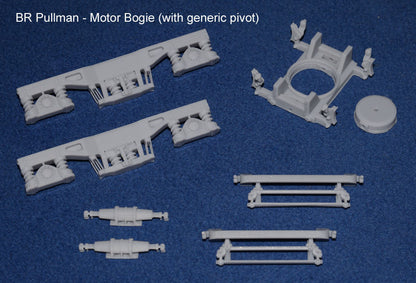 BR BLUE PULLMAN BOGIE SET (4 BOGIES - 2 x POWER CAR SET) (O Gauge 7mm scale)