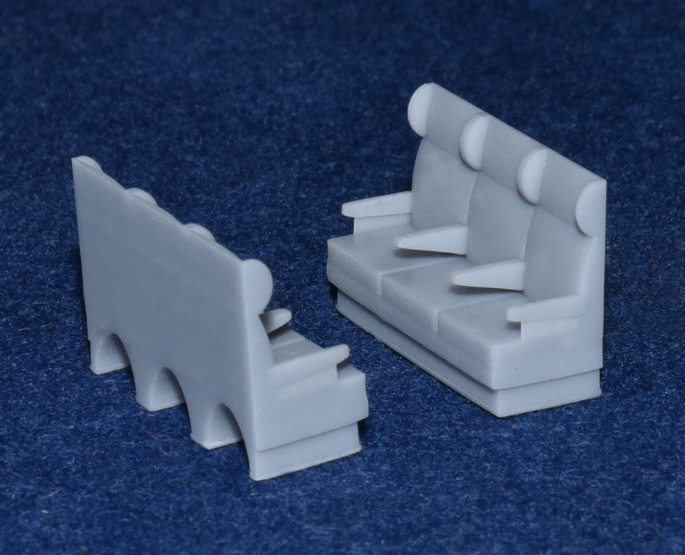 BR Mk2 COACH SEATS - 1st CLASS COMPARTMENT (OO Gauge 4mm scale) – fk3d ...
