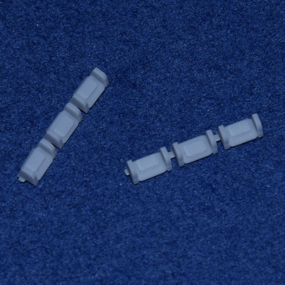 BR Mk2 COACH SEAT HEADRESTS - 1st CLASS COMPARTMENT (OO Gauge 4mm scal ...