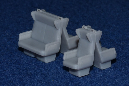 BR Mk2 COACH SEATS - 2 + 1 DINING / TOURIST (OO Gauge 4mm scale)