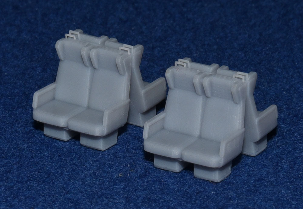 BR Mk2 COACH SEATS - STANDARD CLASS OPEN (OO Gauge 4mm scale)