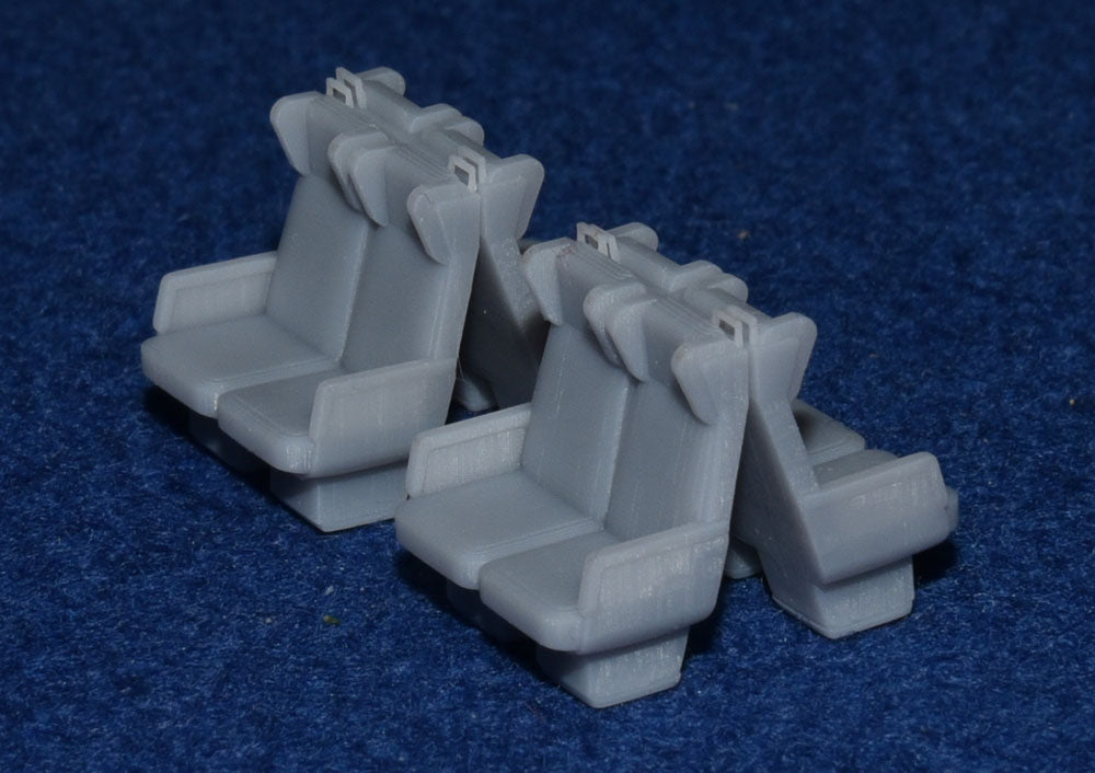 BR Mk2 COACH SEATS - STANDARD CLASS OPEN (OO Gauge 4mm scale)