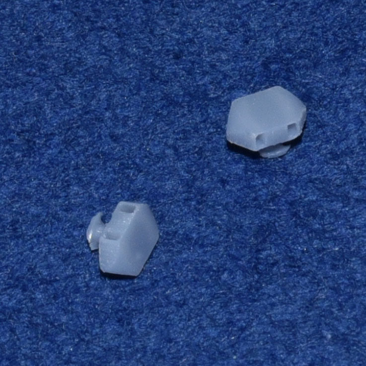 BR MK2 COACH ROOF VENTS (x12) - G TYPE (OO Gauge 4mm scale)