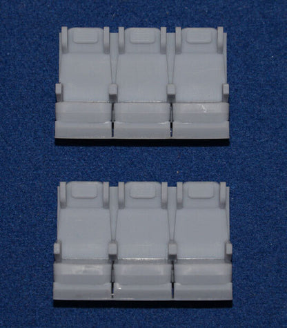 BR Mk2 COACH SEATS - 1st CLASS COMPARTMENT (O Gauge 7mm scale)