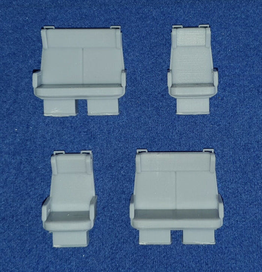 BR Mk2 COACH SEATS - 2 + 1 DINING / TOURIST (O Gauge 7mm scale)