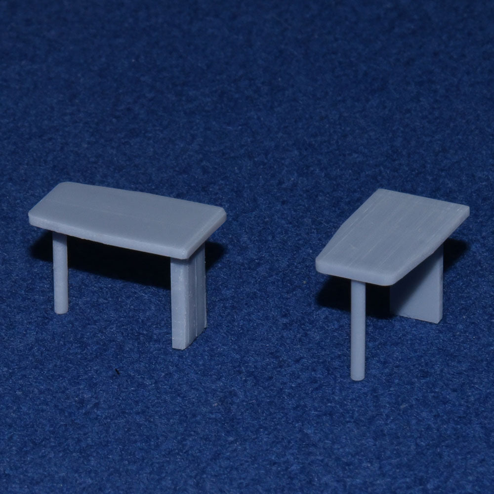 BR Mk2 STANDARD OPEN COACH TABLE SET (x16 Tables) (O Gauge 7mm scale)