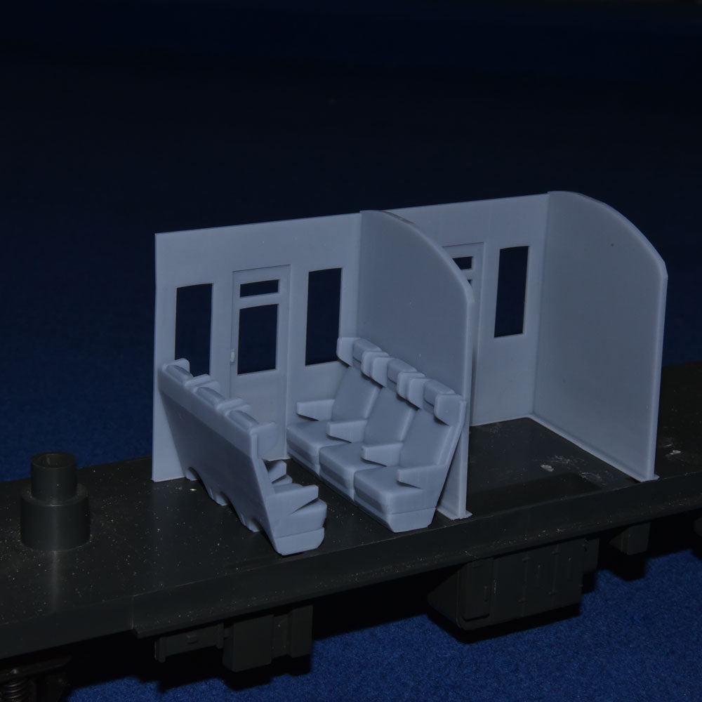 BR Mk2 COACH COMPARTMENT PARTITION upgrade for TRI-ANG BIG BIG TRAIN (O Gauge 7mm scale)