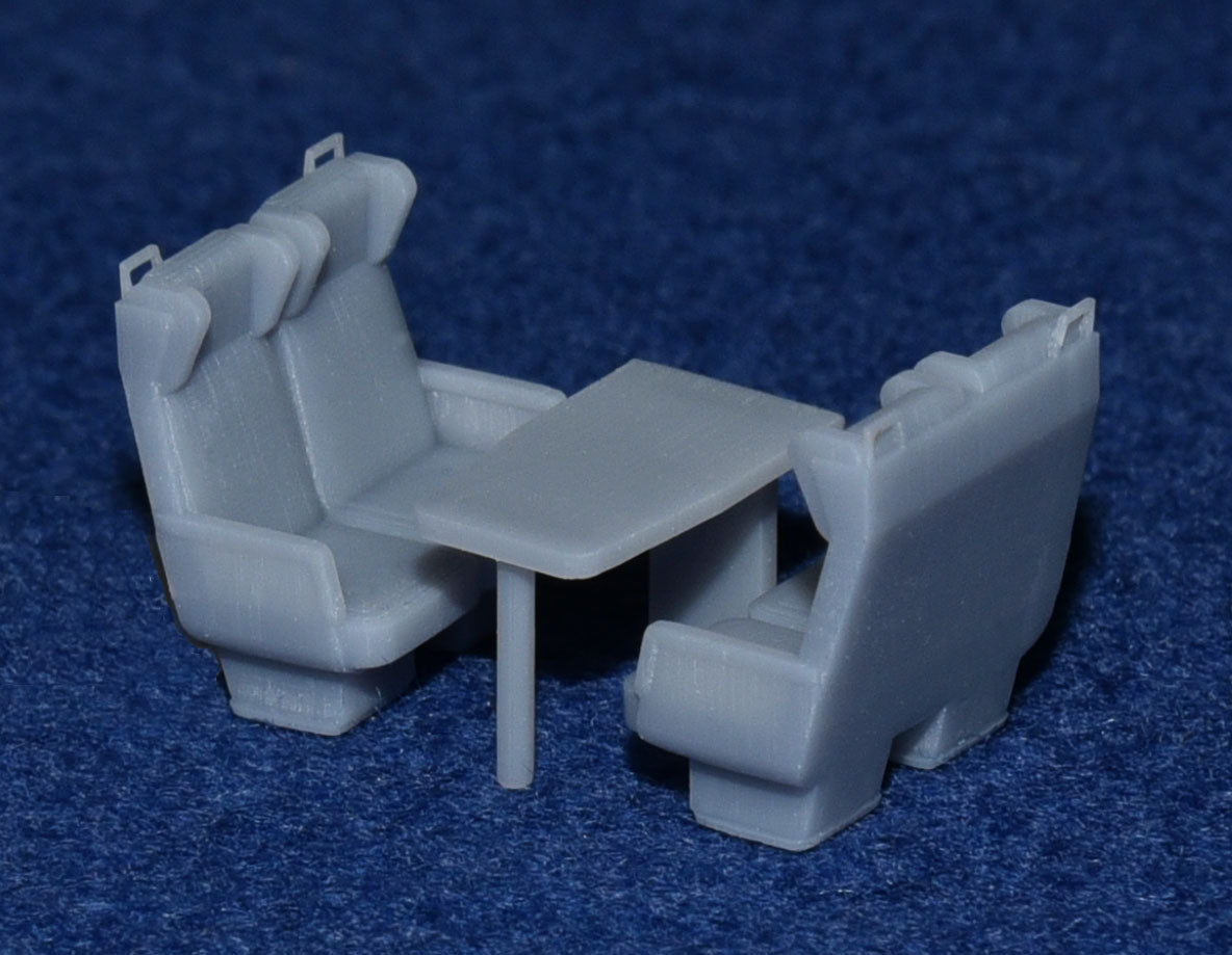 BR Mk2 STANDARD OPEN COACH TABLE SET (x16 Tables) (OO Gauge 4mm scale ...
