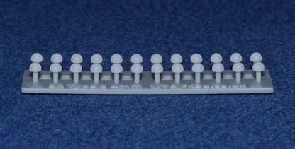 BR MK1 MK2 COACH ROOF VENTS (x24) - TYPE 2 (OO Gauge 4mm scale)