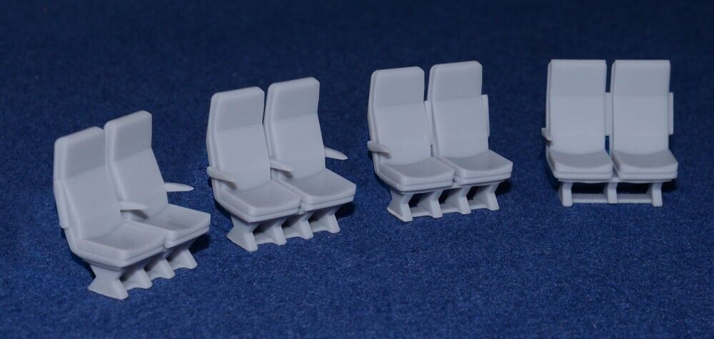 BR CLASS 158 DMU STANDARD CLASS SEATS (for standard open / composite Railcars) (O Gauge 7mm scale)