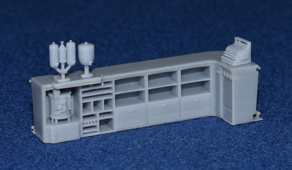 GRESLEY COACH BUFFET COUNTER WITH WATER BOILER - LNER (OO Gauge 4mm scale)