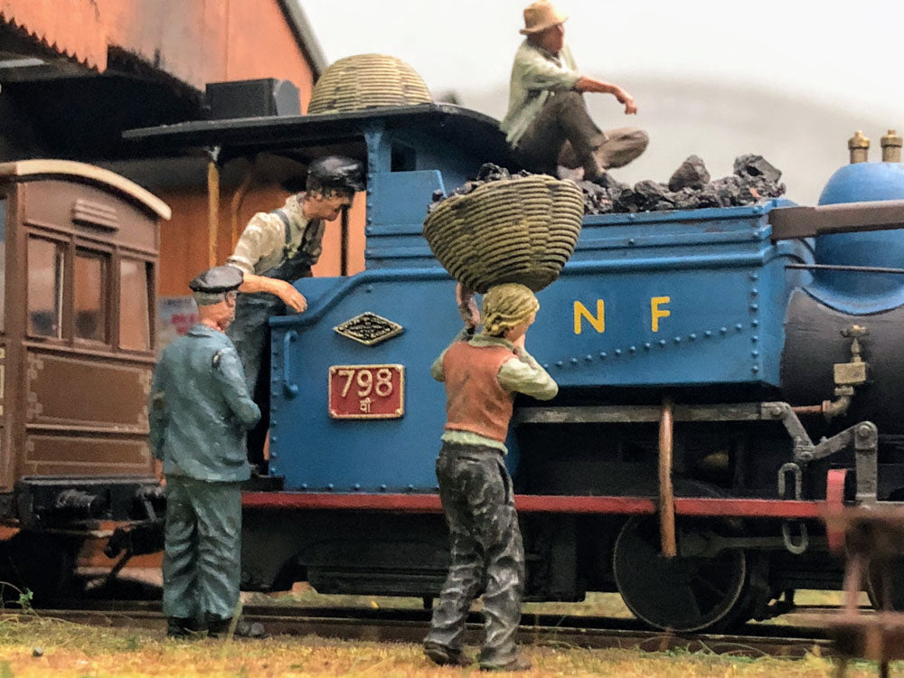 DARJEELING HIMALAYAN RAILWAY COAL BASKETS (x5)  (O16.5 Gauge 7mm scale)