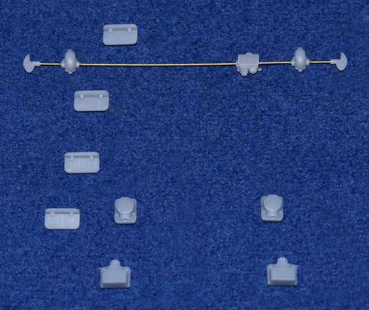 LMS COACH "NON-CORRIDOR" END DETAIL KIT - BR (O Gauge 7mm scale)