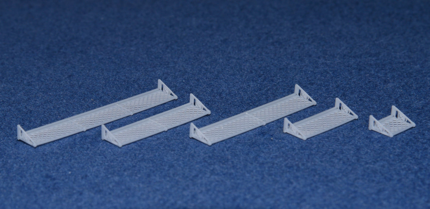 LMS COACH LUGGAGE RACKS (various sizes) - BR (O Gauge 7mm scale)