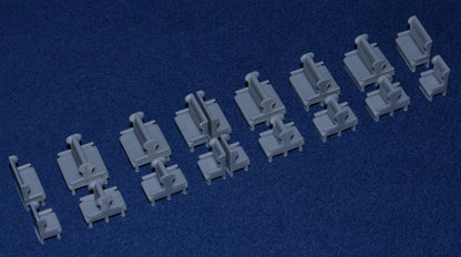 GER COACH RESTAURANT 1ST CLASS SEAT / TABLE SET for DIAGRAM 431 - LNER (OO Gauge 4mm scale)