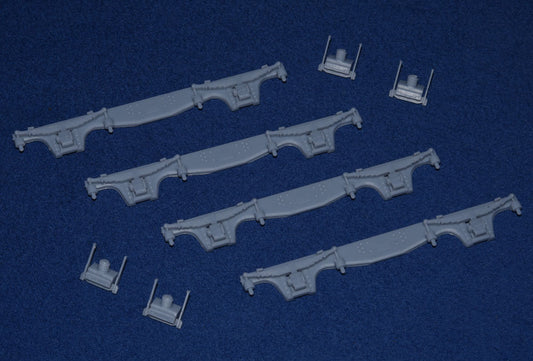 GNR FOX 10' BOGIE SIDE FRAME KIT (for 2 bogies) LNER (O Gauge 7mm scale)